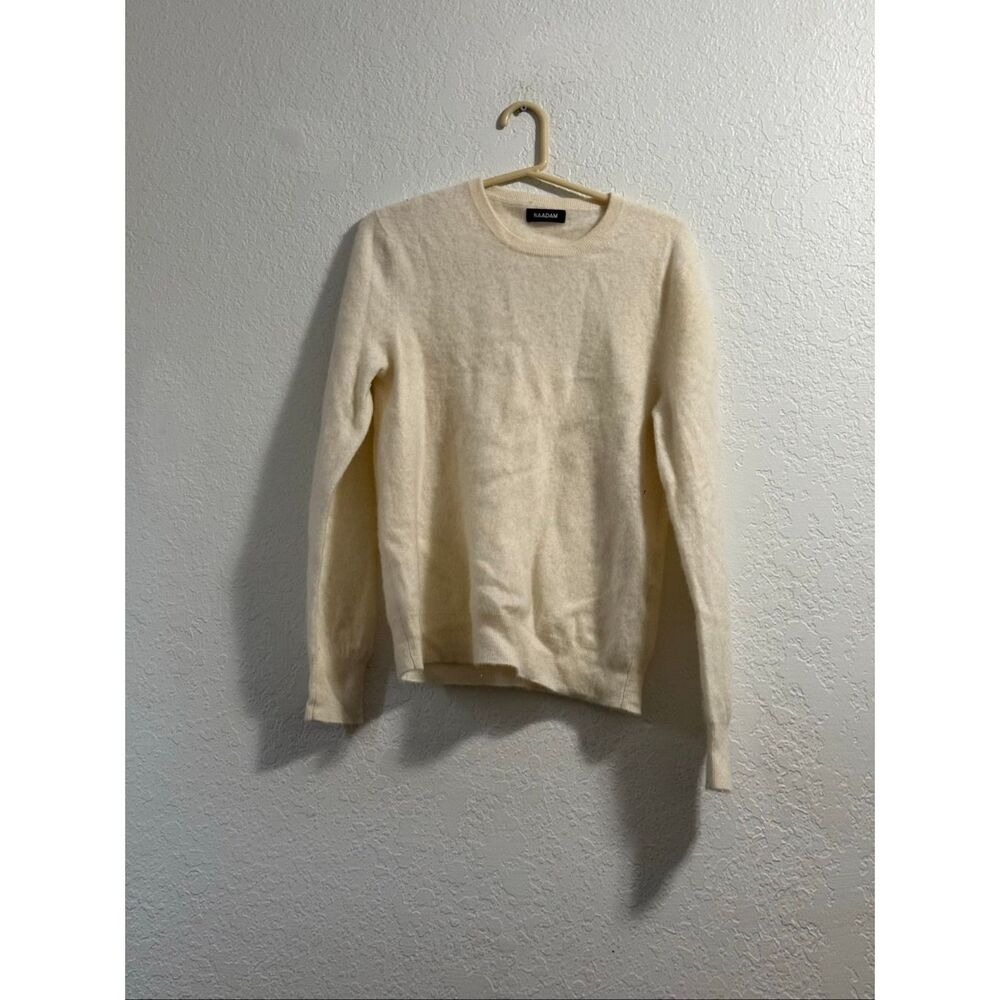 NAADAM 100% Cashmere sweater Ivory L quiet luxury rich soft